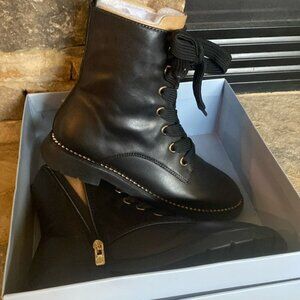 Antonio Melani | Black Rhinestone Combat Boots